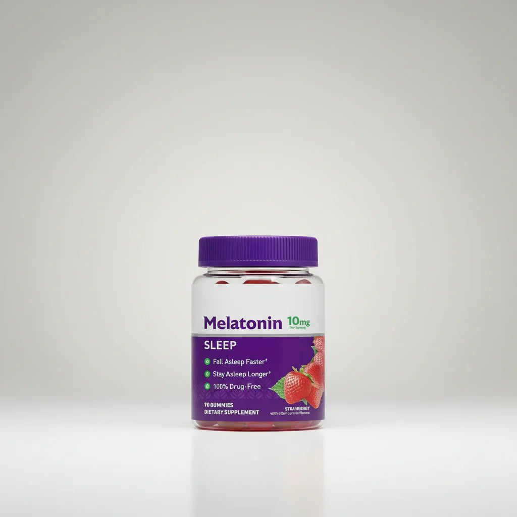 Melatonin 10mg Sleep Gummies | Strawberry Flavour